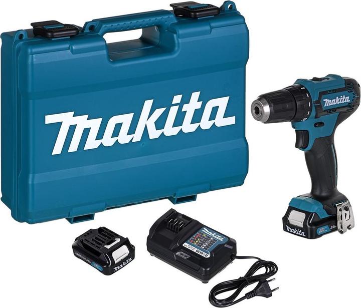 Image du produit Makita Perceuse-visseuse sans fil DF333DWAE 10,8V 2x2,0Ah (Fonctionnement sur batterie)