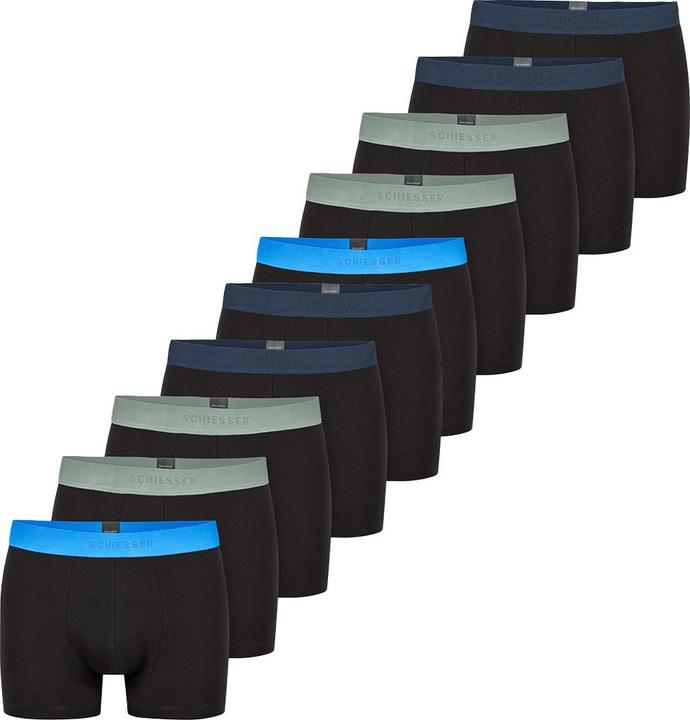 Immagine prodotto Schiesser Confezione da 10 pantaloncini / pantaloni retrò in cotone organico 95/5 (8, XXL, confezione da 10)