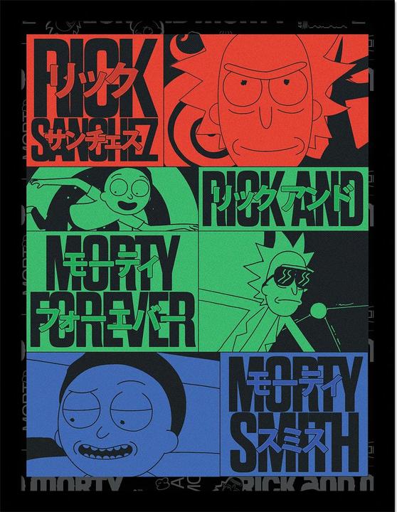 Actual product image Rick And Morty Forever Framed Print (40 x 30 cm)