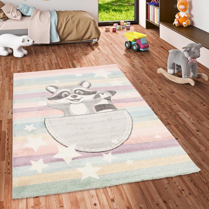 Immagine prodotto Pergamon Tappeto per bambini Maui Kids Raccoon (140 x 200 cm)