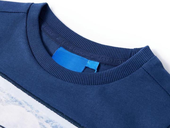 Produktbild VidaXL Kinder-Langarmshirt Jeansblau 92,Material: 100 (92)