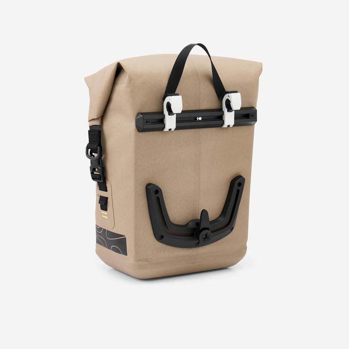 Actual product image Rockrider Fahrradtasche Gepäcktasche Bikepacking ADVT 900 wasserdicht IPX6 24 l (24 l, Luggage carrier bag)