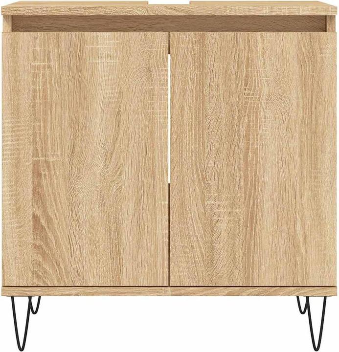 Immagine prodotto VidaXL Badschrank Sonoma-Eiche 58x33x60 cm Holzwerkstoff, Farbe (58 x 33 x 60 cm)