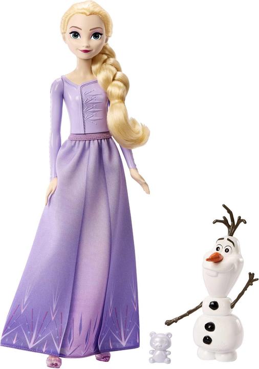 Disney Frozen Jouets Disney La Reine des Glaces, poupée de mode Elsa et figurine Olaf