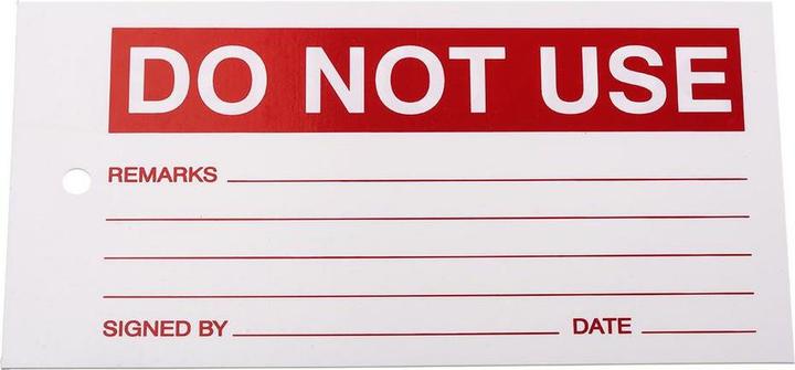 Energy Label Rs Pro Red pre-printed label, 75mm x 145mm, 1 piece