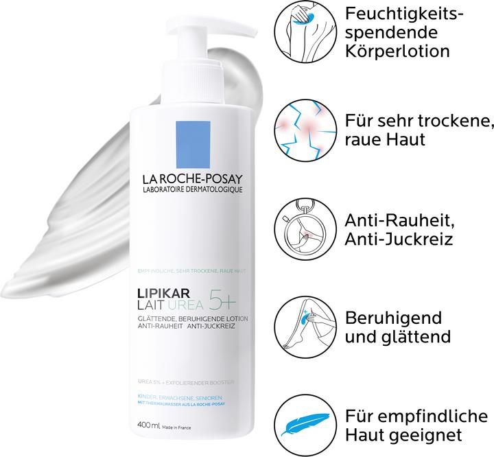 Produktbild La Roche Posay Lipikar Lait Urea 5+ (Körpercreme, 400 ml)