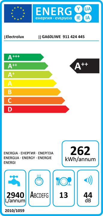 Energie-Label Electrolux GA60LIWE