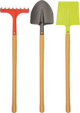Produktbild Ecoiffier Gartengeräte aus Metall mit Holzgriff, 3-tlg.