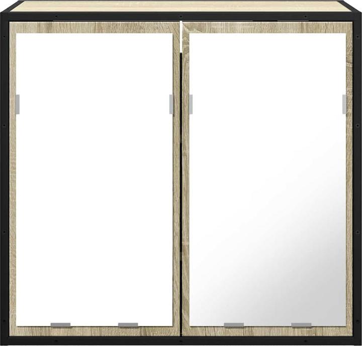 Actual product image VidaXL Bathroom mirror cabinet Sonoma oak 65x20x60 cm wood-based material (65 x 20 x 60 cm)
