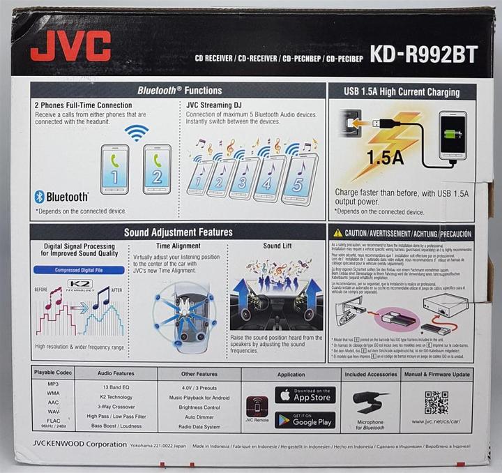 Produktbild JVC KD-R992BT (Android Auto)