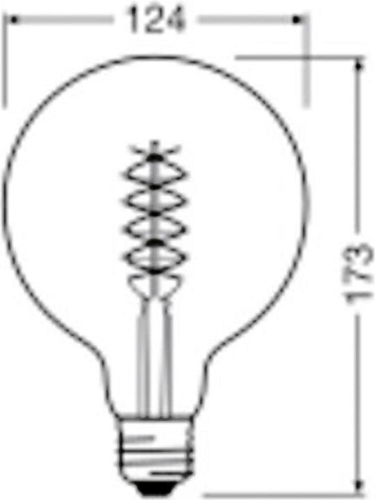 Produktbild Osram Vintage 1906 Led Classic Slim Filament Globe (E27, 7.80 W, 360 lm, 1 x, G)