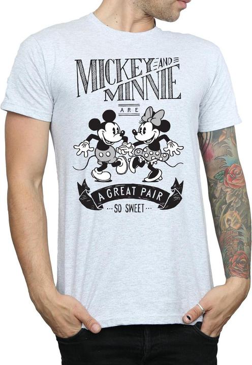 Actual product image Disney Mens Mickey And Minnie Mouse Great Pair T-Shirt (L)