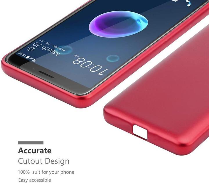 Actual product image Cadorabo TPU Matt Metallic Cover (HTC Desire 12)