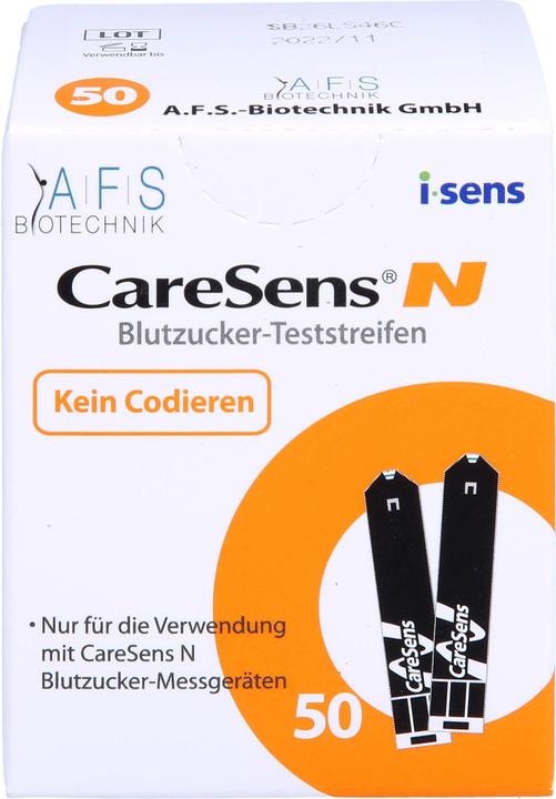 Produktbild I.sens CareSens-N Blutzuckerteststreifen (auto.codierend), 50 St. Teststreifen (Teststreifen)