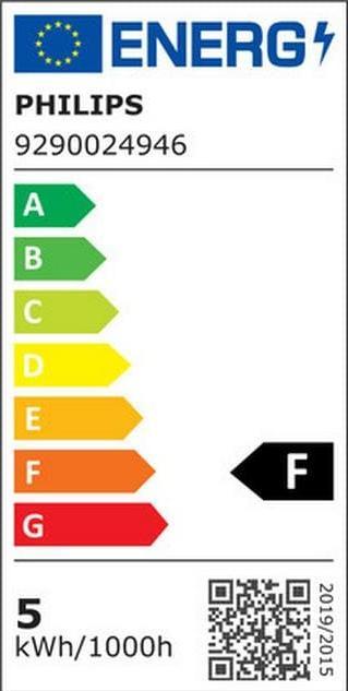 Energy Label Philips Lamp (GU5.3, 4.40 W, 345 lm, 1 x, F)