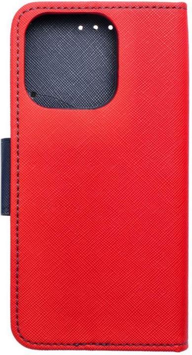 Actual product image OEM Book case FANCY Book case for IPHONE 16 Pro red / navy (Apple iPhone 16 Pro)
