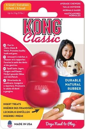 Image du produit KONG Classic (Apporter, Jouet alimentaire pour chien, Jouet à lancer chien)