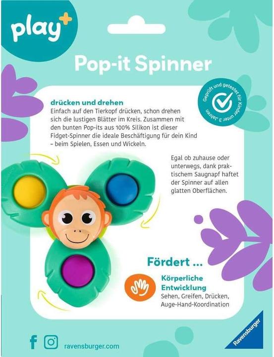 Actual product image Ravensburger Play+ Pop-it Spinner