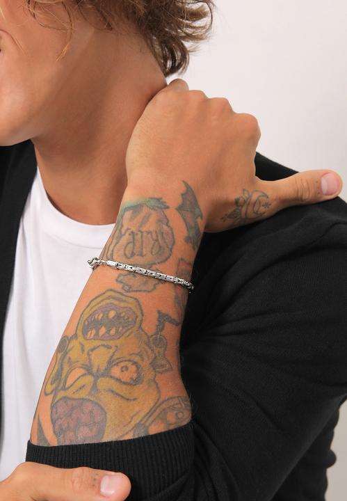 Actual product image Kuzzoi Basic bracelet (21 cm, 925 silver)