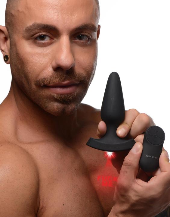 Actual product image XR Brands Laser Fuck Me Medium Anal Plug with Remote Control
