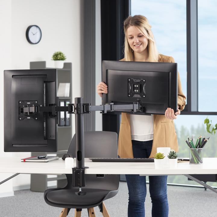 Produktbild Hama Doppelarm (Tisch, 35")