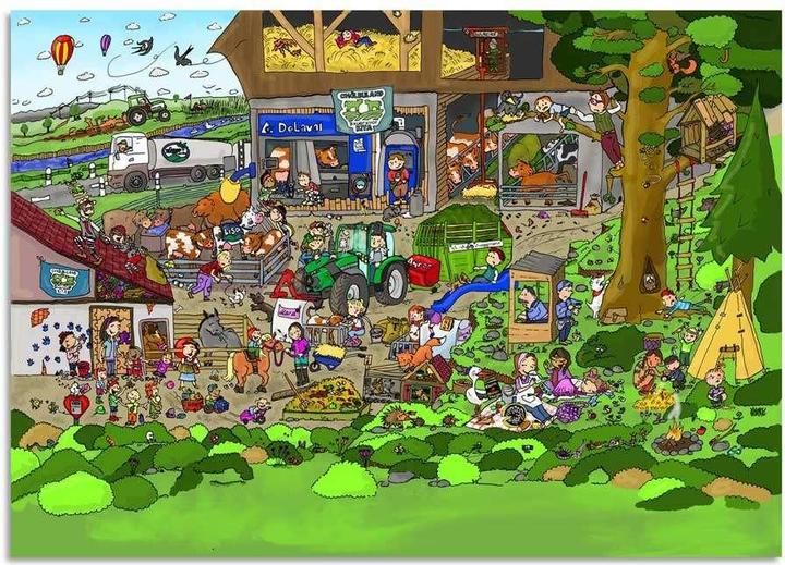 Produktbild XL Wimmelbild-Puzzle Bauernhof (100 Teile)