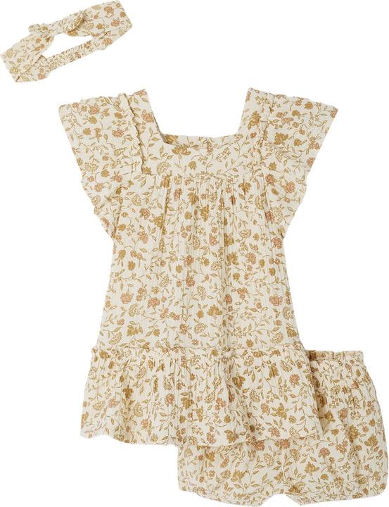 Actual product image Vertbaudet Mädchen Baby Geschenk-Set: Kleid, Shorts & Haarband (74)
