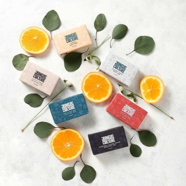 Actual product image Jungle Culture - Ginger & Spice Peeling Body Soap, Zero Waste (hand peeling)