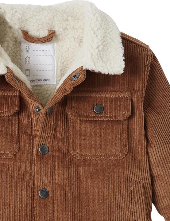 Actual product image Vertbaudet Warm baby corduroy jacket with recycled polyester (68)