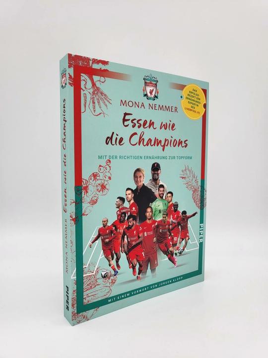 Actual product image Essen wie die Champions (German, Mona Nemmer, Liverpool FC, Cornelia Stoll, 2022)