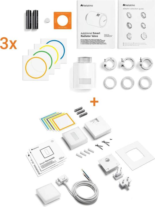 Produktbild Netatmo Smartes Thermostat + 3x Heizkörperthermostate