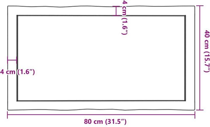 Actual product image VidaXL Chaim (80 x 40 x 6 cm)