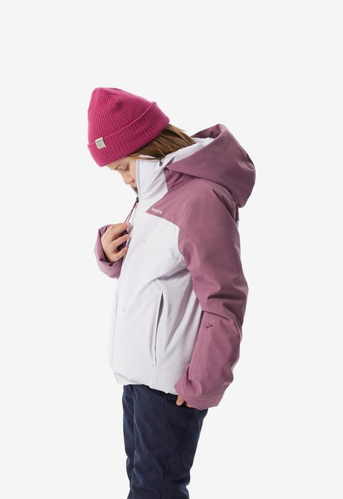 Actual product image Wedze Children's ski jacket padded warm waterproof - Piste 500 pink (146)