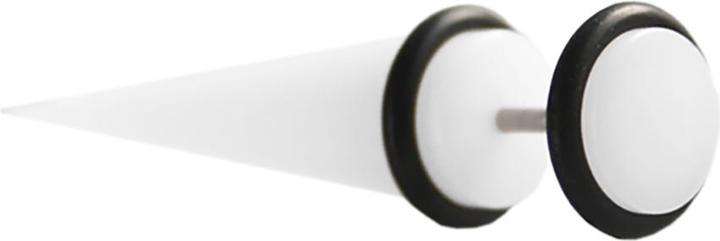 Actual product image Star Piercing Fake expander white (without brass, Acrylic)