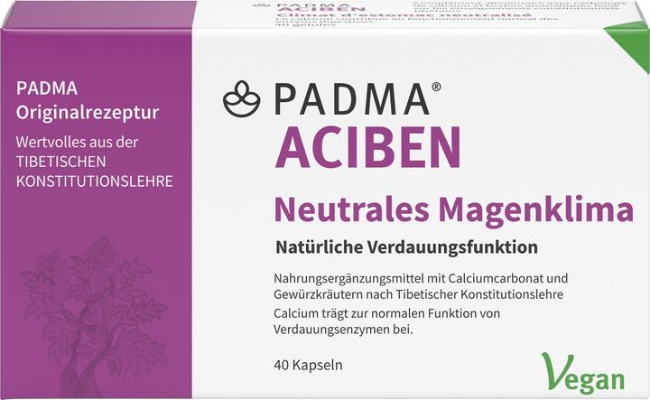 Produktbild Padma Aciben ausgeglichenes Magenklima (40 Stück, Kapseln, 40 g)