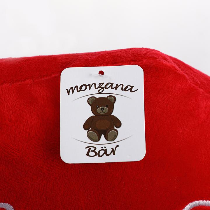 Actual product image Monzana Teddy Bear with Heart Pillow (100 cm)