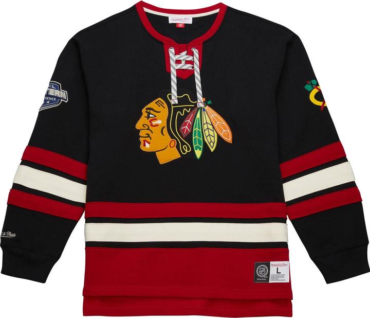 Image du produit Mitchell & Ness M&N Chicago Blackhawks NHL Lace-Up Heritage Hoody (S)