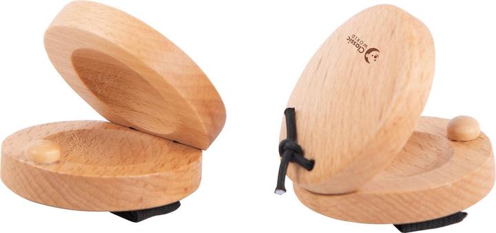 Classic World Nacchere in legno, 2 pezzi.