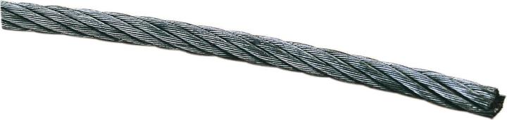 Dulimex Drahtseil Stahlseil ø 10mm Litzen 6x19 DIN3055 Kreuzschlag rechts Stahl verzinkt