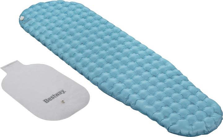Actual product image Bestway AlpineLite™ inflatable single sleeping pad for mummy sleeping bags 183 x 51 x 7.5 cm