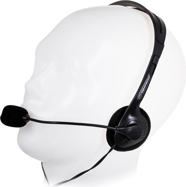 Actual product image Esperanza EH102 Headphones & Headset Wired Headband Call/Music Black (Cable)