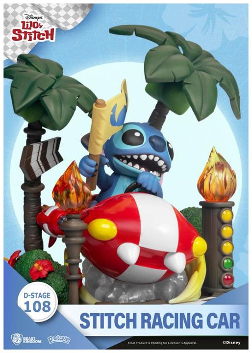 Actual product image Beast Kingdom Lilo & Stitch: Stitch in the race car