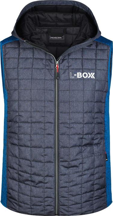 Immagine prodotto L-Boxx Gilet ibrido da uomo in maglia di pile - royal melange / antracite melange taglia S (S)