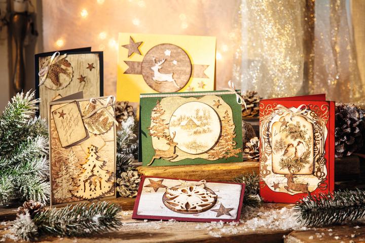 Produktbild VBS XXL Doppelkarten mit Umschlägen "X-Mas", DIN A6, 40 Stück (40 Stk.)