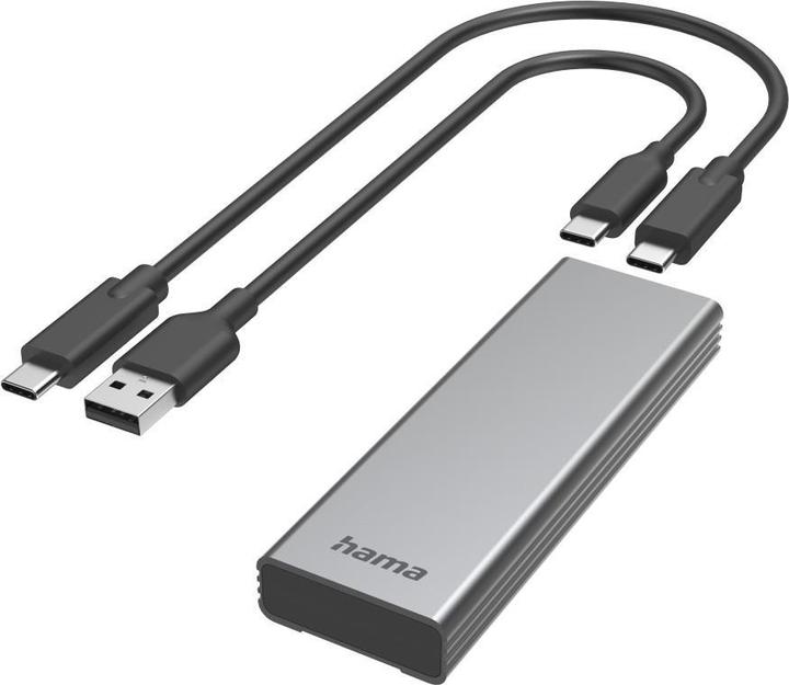 Produktbild Hama USB-Festplattengehäuse für M.2 SATA & NVMe SSD-Festplatten (M.2)