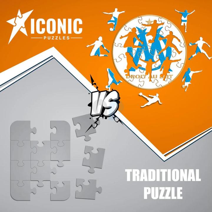 Image du produit Iconic Olympique de Marseille - Logo - Puzzle en bois Taille M (270 pièces) (270 pièces)