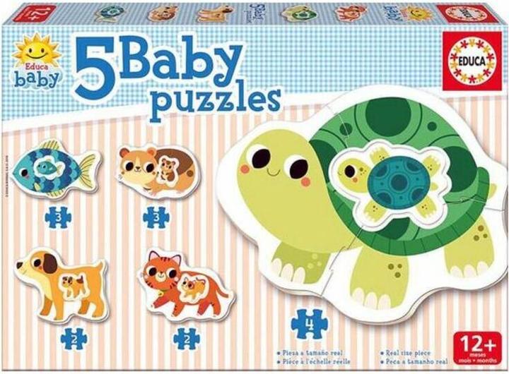 Produktbild Educa Baby Puzzles Animals 2x2/2x3/4 Teile (4 Teile)