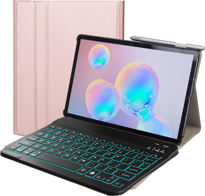 Actual product image Lobwerk 3in1 Bluetooth Keyboard (Black) + Mouse + Cover for Samsung Galaxy Tab S6 Lite P610 P615 10.4 inch (X)