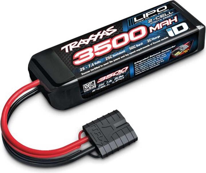Immagine prodotto Traxxas LiPo Power Cell 3500mAh 7,4V 2s 25C mit ID-Stecker (L110xB35xH22mm) (7.40 V, 3500 mAh)