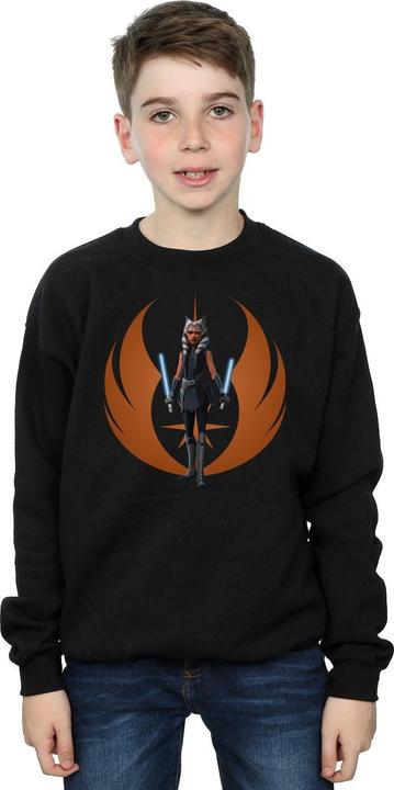 Actual product image Star Wars Boys Clone Wars Ahsoka Rebel Pose Sweatshirt (152, 158)